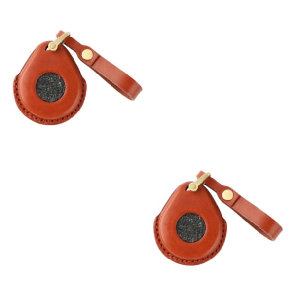 1/2/3/5 cover PU-läder Söt passform för motorcykelpojkvän Brown 2Set