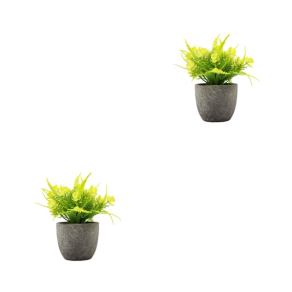 1/2/3 Plast Realistic Artificiell Suckulent Lågt underhåll yellow rose 2Set