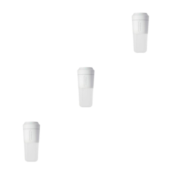 1/3 400ml Bärbar Mini Juicer USB Uppladdningsbar Blender Mixer White 9x20cm 3Set