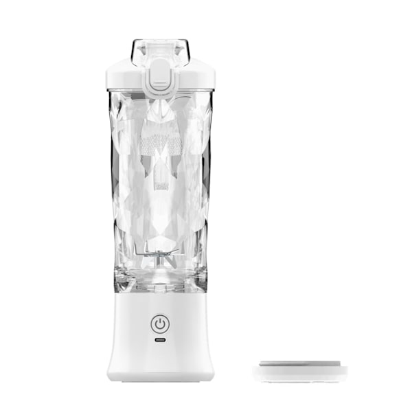 USB laddning Bärbar Juicer 600ml Multifunktionell med hög kapacitet white