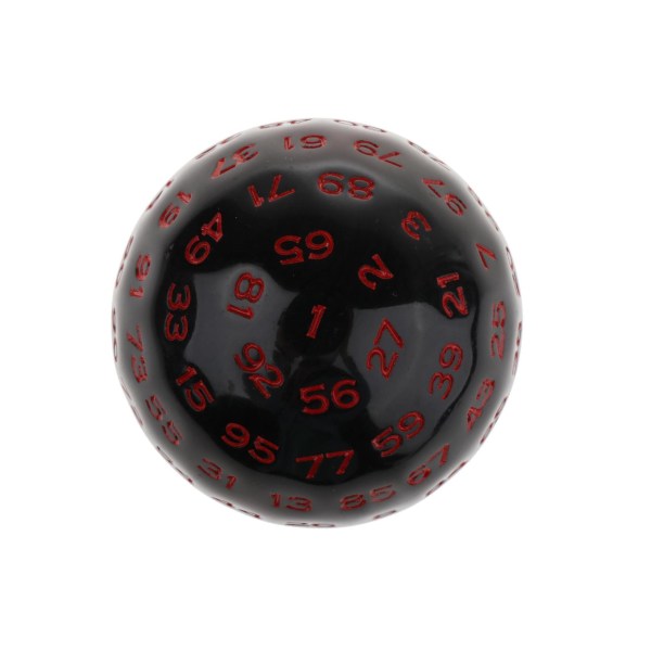 1/3 multi akryltärningar för bordsbräderollspel Red 48mm 1Set
