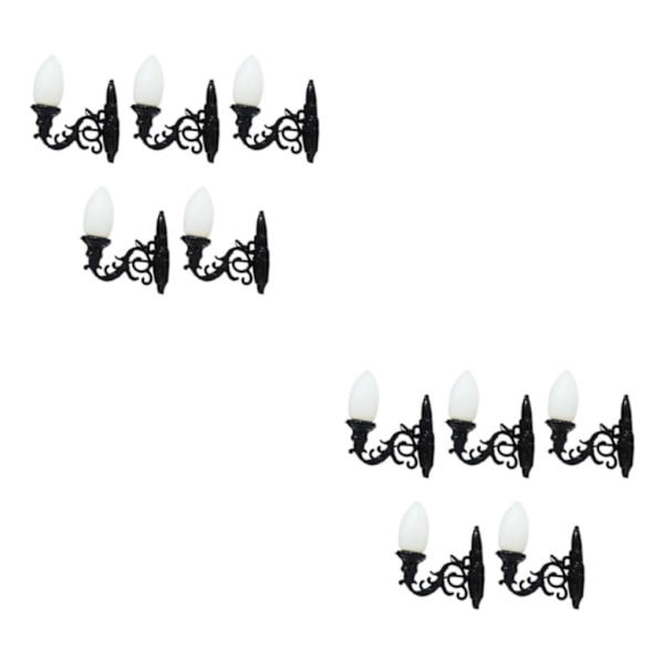 1/2/3/5 5x antik miniatyr vägglampa för gör-det-själv-tillbehör Style E 2Set