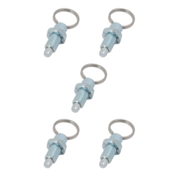 1/2/3/5 Heavy-Duty indexkolv med användarvänlig ringdragning M6-3 Galvanized Steel 5PCS