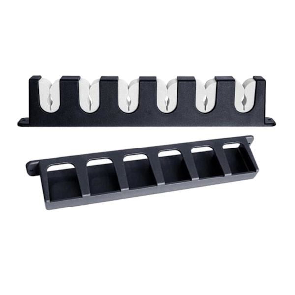 1/2 6 platser Fiskspö Hållare Ställ vertikalt fäste för garage Grey 345mm 1Set