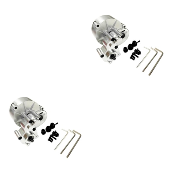 1/2/3/5 Metal Transmission Växellåda Motorväxel För 1/10 Axial Silver 2Set