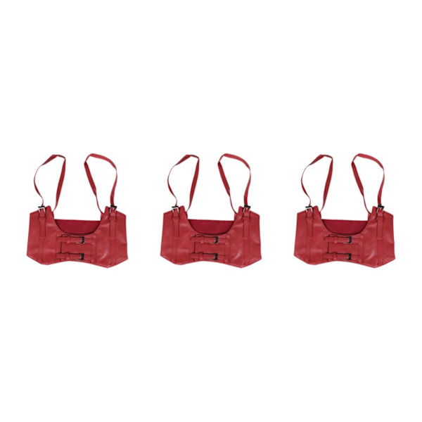 1/2/3/5 Dam Charm Midjeband Bred underbyst Cosplay Strechy rosett Red cowboy Type B 3Set