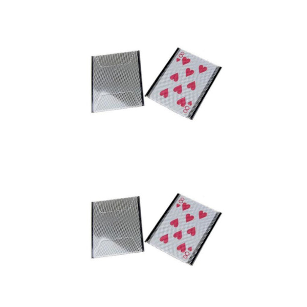 2/3 Nytt plastkortshylsa Byt illusionsknep 2Set