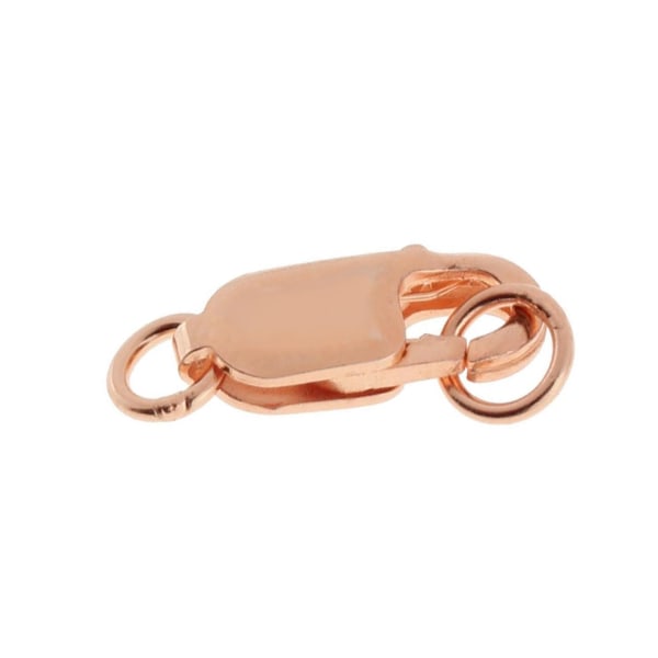 1/2/3/5 925 Lobster Claw Spännen med ögla för nyckelring smycken Rose Gold 1Set