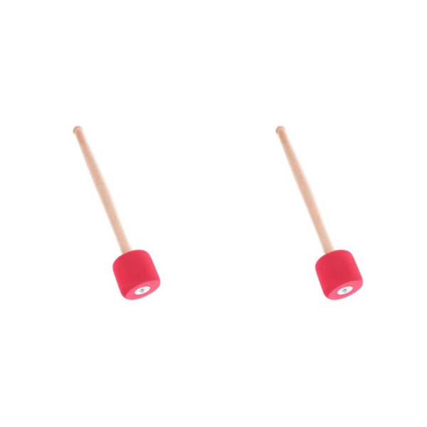 1/2 Bass Drum Mallet Stick Foam Mallet Percussion med trä 2Set