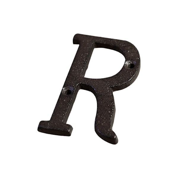 1/2/3/5 metall husnummer plakett Hållbar och rostsäker dörr B17--R 1Set