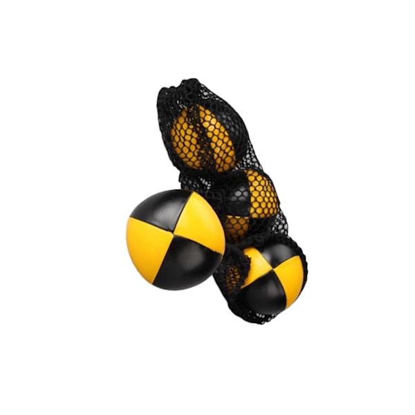 1/2/3 Clown jonglering boll kasta boll sport träning jonglera leksak Yellow Black 6.3cm 1Set