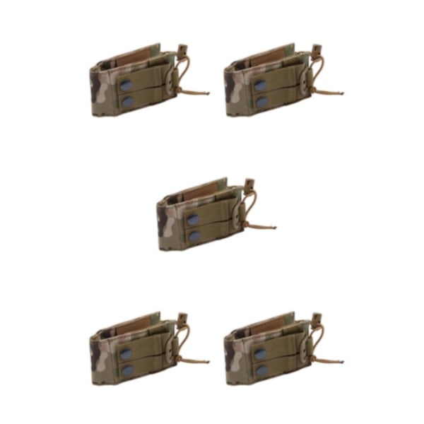 1/2/3/5 Radio Intercom Bag Interphone Magazine Pouch Hunting Green Camouflage 5PCS