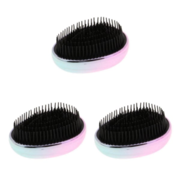 1/2/3/5 Portable Pocket Detangle Hair Brush Kam för kvinnor Multicolour 9 x 4.5cm 3Set