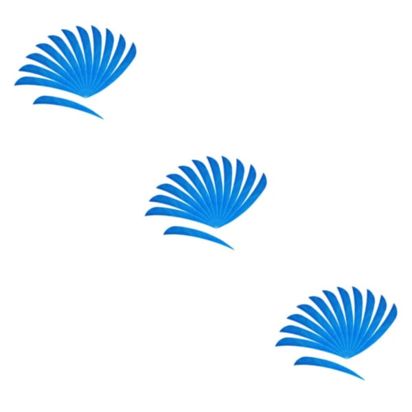 1/2/3/5 12 stycken För Bågskytte Jaktfjäder Fletching Right Light Blue 3Set