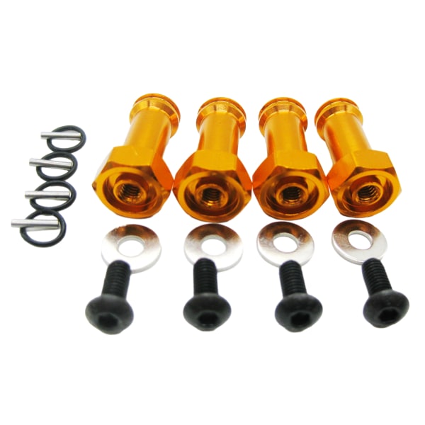 1/2/3/5 12MM DRIVNING 24MM FÖRLÄNGNINGSADAPTER Aluminiumlegering 12MM golden 2Set