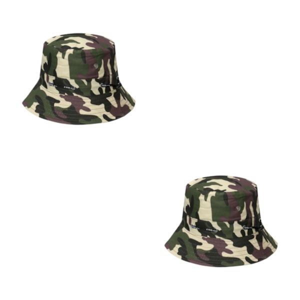 1/2/3/5 Bekväm och andningsbar fiskarehatt för sol disruptive pattern4 58cm 2PCS