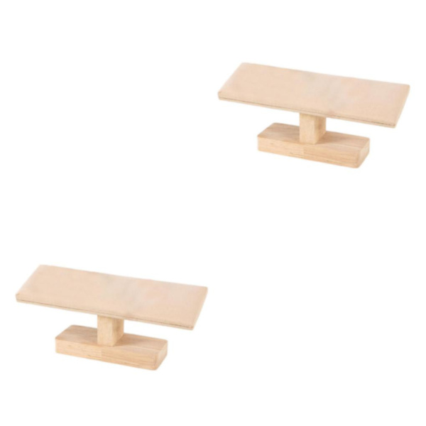 1/2 Bärbar Watch Display Stand Smycken Towers för sovrum Yellow 20 x 6 x 8cm 2Set