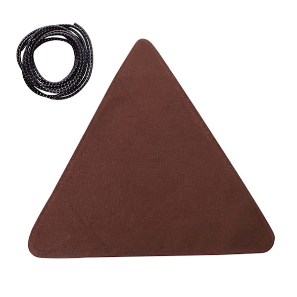 1/2/3/5 Canvas Camping För Triangel Pall Duk Resor Vandring Brown 37 x 37cm 5Set