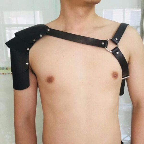 Läder Body Harness Armor Imitation Leather for Masquerade