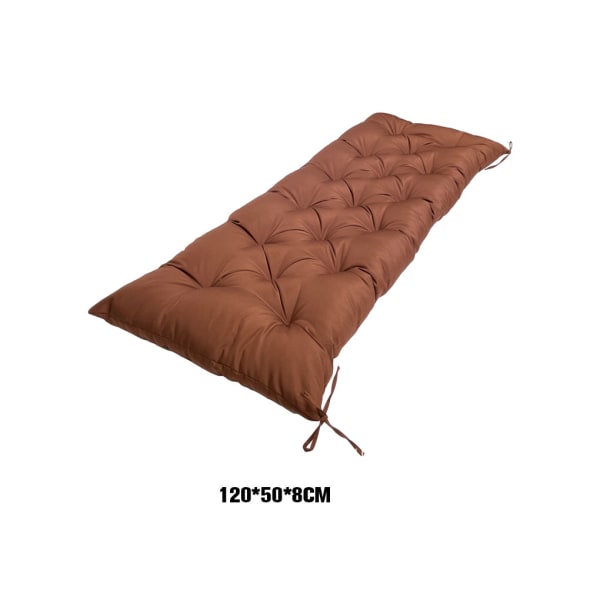 Polyester vattentät bänkmatta kudde för komfort och dark coffee 120*50*8CM