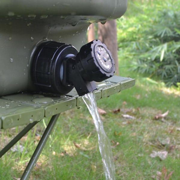 Nödvattentank Bärbar vattenmatsal med Army Green 25L