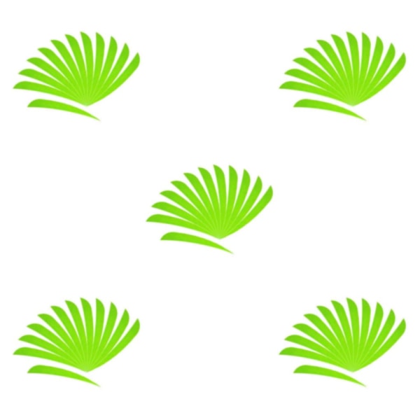 1/2/3/5 12 stycken För Bågskytte Jaktfjäder Fletching Right Fluorescence Green 5Set