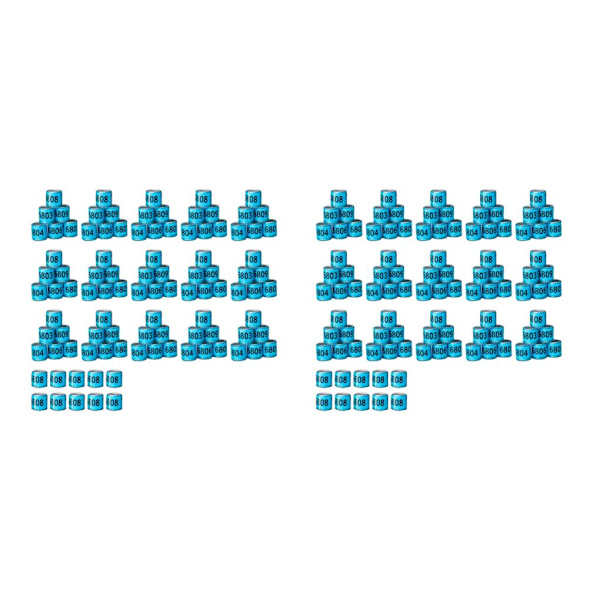 1/2/3/5 100st 8mm 2023 För duvring för de flesta vuxna fåglar Blue America 100 pcs 2PCS
