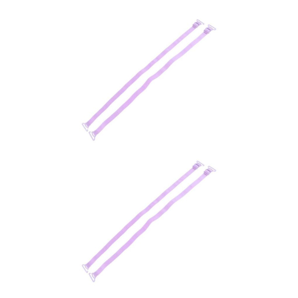 2/3/5 Dam Non-För slip BH-remmar Justerbar ersättning Purple 2Set