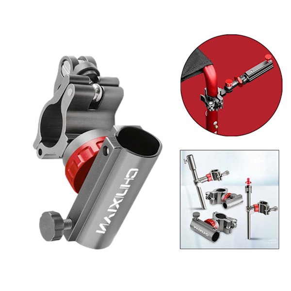 1/2/3 fasta clipsfästen Robust fiskestolsparaply Rod Holder 360° 1 Pc