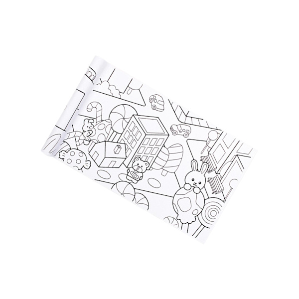1/2/3 färgpappersrulle Färgbar 30cmx300cm Rich Patterns DIY City 30 x 300cm 2Set