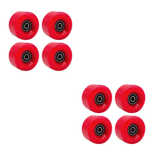 1/2/3 Inline Skate Wheel PU Slitstarka 58 mm 82A hjul Red 58x58x32mm 2Set