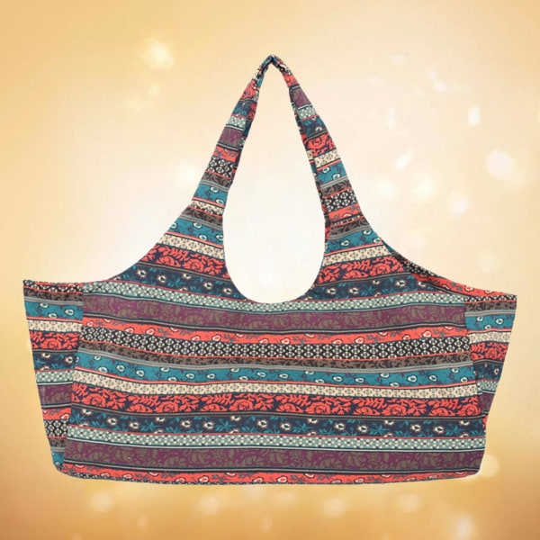 1/2 Canvas Yogamatta väska för män Träning Sport Gymtas Travel ethnic Style 29.0x9.0x12.0 Inch 1Set