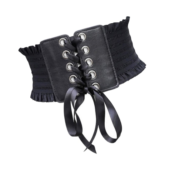 1/2/3/5 Dam Charm Midjeband Bred underbyst Cosplay Strechy rosett Black Type A 1Set