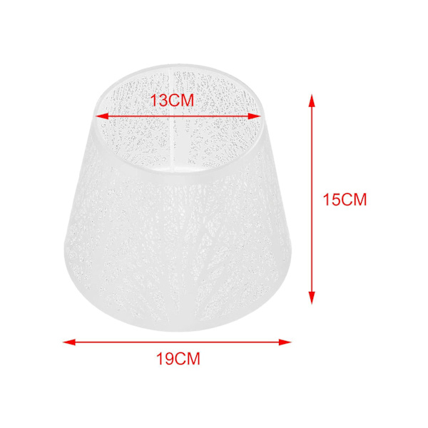 Lampskärm Tree Shadow för E27 Bulb Lampskärm Shell Cover för White 19 x 15cm