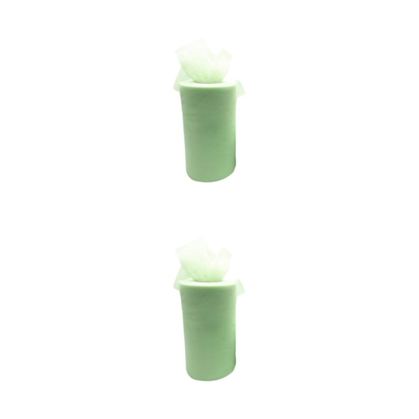 1/2/3/5 White Roll handled Tyll Coil Hållbar och pålitlig bröllop bud green 2Set