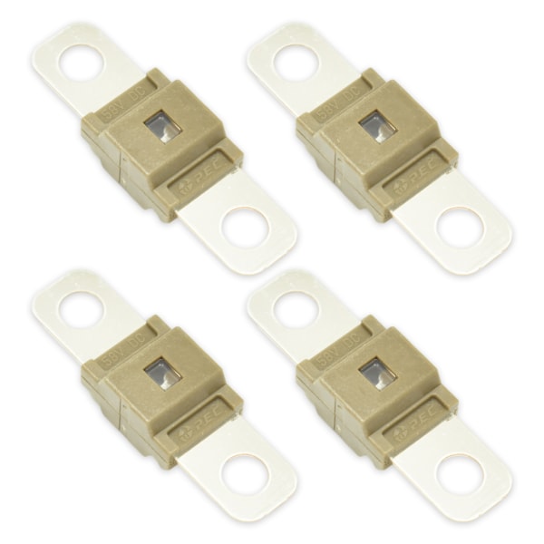 1/2/3/5 4 stycken plastisolator för högströmssäkring bred Mud yellow125A 8*4CM,4pcs 1 Pc