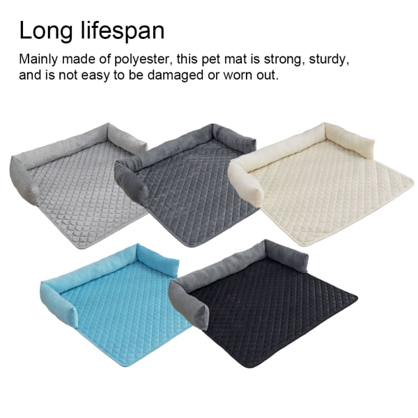 Hushållsvinter Pet Plysch Mat Soffa Soffunderlag Medium Animal Red Black 90x90cm