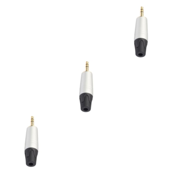 1/3 3,5 mm Stereo För Jack Plug Hane Connector för DIY Audio 3Set