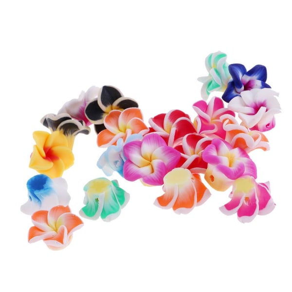 1/2/3/5 20 stycken Blandade färger Flower Polymer Clay Beads fynd 15mm 1Set