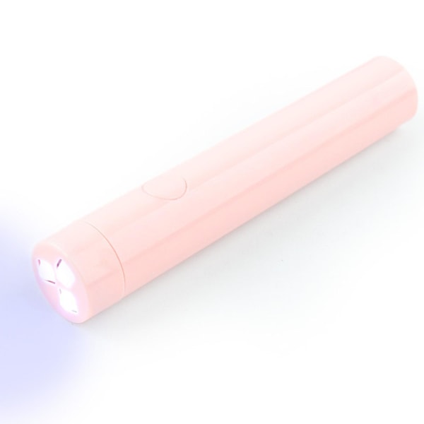 1/2/3/5 *Mini polsk lampfackla USB -laddning Enkel handhållen 6W Pink 18x107mm 5Set