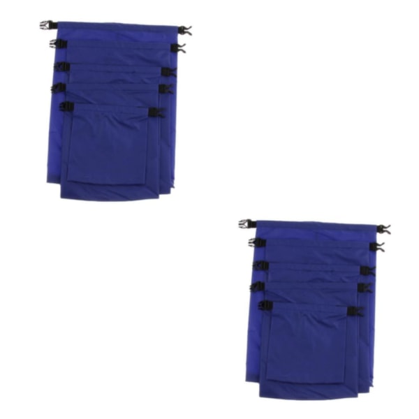 1/2 5 Storlekar Set Vattentät Torrväska Säck Förvaring Camping Rafting 2PCS