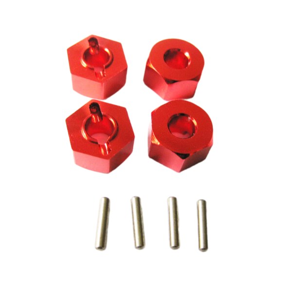 1/2/3/5 4MM hjulfäste för 1/14 LC larvband Hög precision 4MM red 2Set