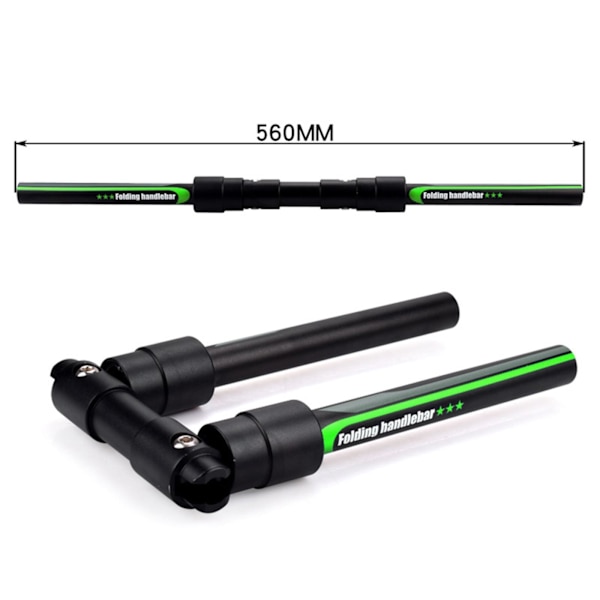 Folding Handlebar Racing För Cykelskoter Flat Handle Bar Green 560mm