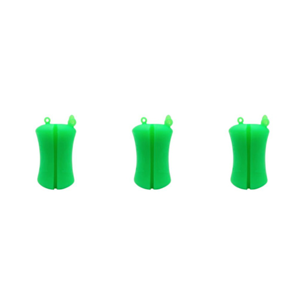 1/2/3/5 Bärbar fiskespö Fast boll Slitstark Slitstark Dark Green 6 x 3.8cm 3Set