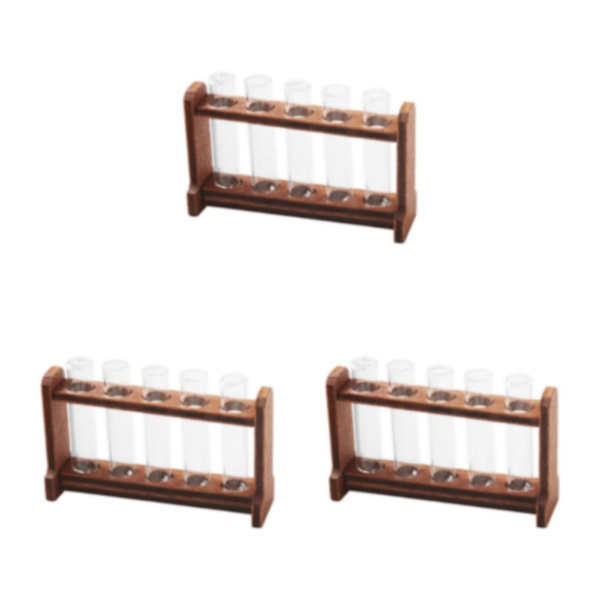 1/2/3 provrör Set Dekoration Tillbehör Dekor Ornament Without Graduate 51 x 14 x 31mm 3Set