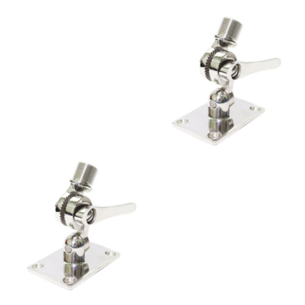 1/2/3 Marine VHF Justerbar Antenn Bas Mount 316 Rostfri 2Set