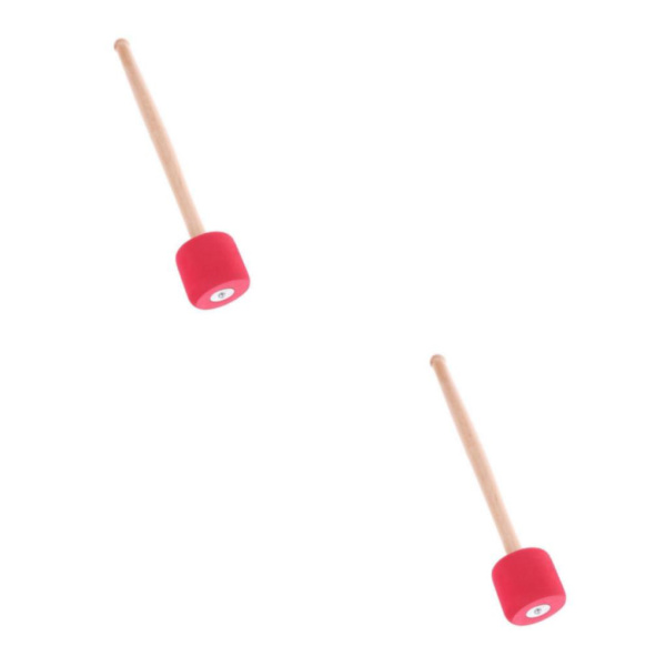 1/2 Bass Drum Mallet Stick Foam Mallet Percussion med trä 2Set