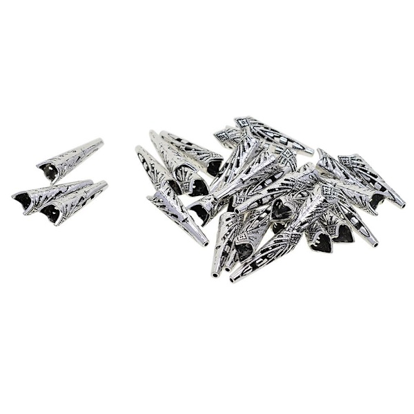 1/2/3 30st Horn Tofs Caps Bead End Cap Charm smycken fynd 1Set