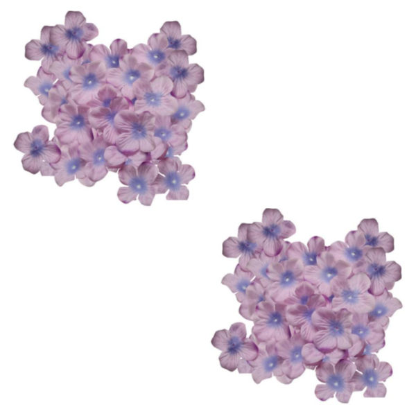 1/2/3 500 st konstgjorda rosenblad för DIY-hårbåge Lavender 2Set