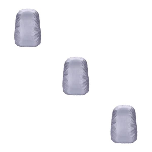 1/2/3/5 Ryggsäck Torrt Vattentätt Cover Unisex för resor Silvery 3Set